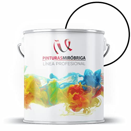 Pinturas Mirobriga Esmalte Antioxidante Color Blanco Acabado Satinado, Secado Rapido, Directo sobre metal, proteccion de superficies de hierro y madera. Envase de 4Lt.