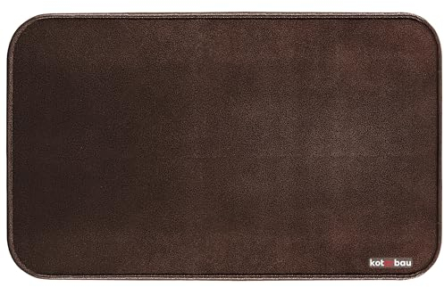 KOTARBAU® Placa de Suelo Para Estufa 48 x 80 cm, Acero Con Recubrimiento en Polvo, Chapa de Cobre Antiguo, Para Cenizas y Chimenea, Protección