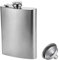 MEGAROOM Hip Flask 8oz – Stainless Steel Flask for Men and Women – Leakproof and Portable Alcohol Container (Silver)