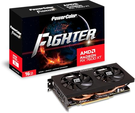 Powercolor Fighter AMD Radeon RX 7600XT Graphics Card 16GB GDDR6