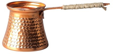 Fenteer Türkische Kaffeekanne, arabischer griechischer Topf, Zubehör, Café, Bar, Ausgießen, türkische Cezve-Kaffeekanne, Top-türkische