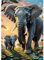 MOGTAA Elefant Diamond Painting Erwachsene, 5D Tiere Diamant Painting Bilder für Anfänger, Full Drill DIY Diamond Art Landschaft Diamant Malerei Bilder für Home Dekor 30x40cm