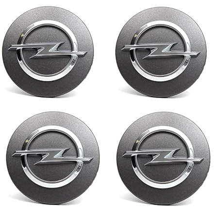 4 Stück Radnabenkappen für Opel Astra H G J Insignia Mokka Zafira Corsa 64MM,Nabendeckel Radnabendeckel Felgendeckel Wheel Caps Radnabenabdeckung Nabenkappen