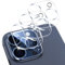 3 Unidades Protector de Lente Cámara para iPhone 15 Pro/iPhone 15 Pro Max, Paquete de Templado Ultra HD 9H, Transparente y Resistente a Arañazos, Ultra Resistente, Instalación Fácil y Rápida
