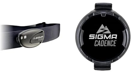 SIGMA SPORT - Brustgurt R1 Duo Herzfrequenz Sender & Elektro Sigma Elektro Unisex – Erwachsene Duo Magnetless Trittfrequenzsender, Mehrfarbig, Einheitsgröße