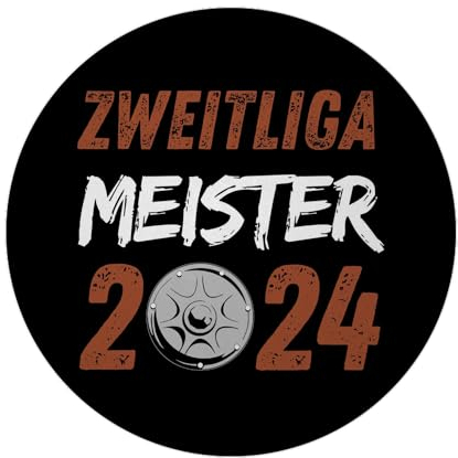 St. Pauli Meisterschale Magnet rund mit Spruch Zweitliga Meister 2024 Fußball Trophäe Aufstieg Reeperbahn Sieger Hamburg Wettbewerbs Gewinner Felge