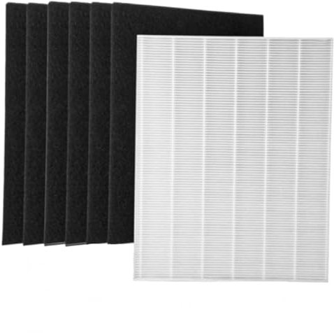 HOSECES Filtro purificador de aire de repuesto 15115 / Filtro A compatible con filtro WINIX Zero (AZBU330-HWB)/purificadores de aire P300, 1 filtro HEPA H13 + 6 kit de prefiltro de carbón activado