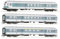 Roco 6200034 H0 3er-Set 1: Nahverkehrswagen der DB AG 1./2. Klasse ABN 417.0, 2. Klasse Bn 447, Steuerwagen BDnrzf 463