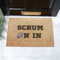 Artsy Mats - Scrum On In Doormat - Made from Tufted Coconut Fibre - Non-Slip Natural Rubber Backed Door Mats Indoor - Heavy Duty, Decorative Outdoor Mats (60x40cm)