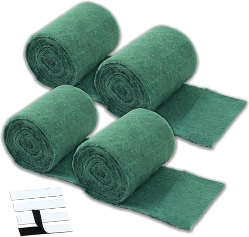 Hydrogarden Baum Winterschutz Wickelstreifen als Frostschutz Wintervlies 12cm x 5m dick, atmungsaktiv und langlebig Besser als Juteband für Pflanzen,4 Stück
