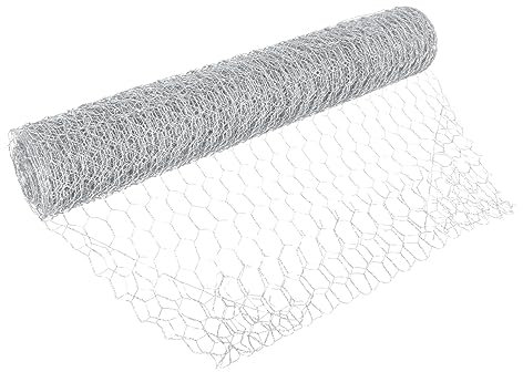 CIYODO Maschendrahtnetz 1 Rolle Sechseckiges Geflügelnetz Verzinktes Eisendrahtgeflecht Für Garten Oder Bastelarbeiten