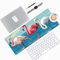 Blue Sea Mouse Mat Large Desk Mat 35.4 x 15.7 Inch, Flamingo Mouse Pad Gaming Mousepad, Waterproof Keyboard Mat, Durable, Soft, Non-Slip Rubber Base Mouse Mats for Desk Office Gaming Home Decor-884HDM