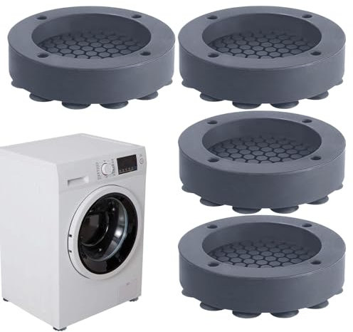 Anti-Walking Waschmaschinentrockner-Sockel, starke Saugkraft, stoßdämpfende Matte, Anti-Vibrationspads, Anti-Vibrationspads, vergrößerte Unterlegscheiben-Matte, Schutz für Waschmaschine, Trockner,