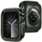 ZZDZZ 2 in 1 Cover Compatibile con Apple Watch Series 9 8 7 45mm, Custodia Rigida Metallo Cornice Anti-Graffio Cover Protettiva per iWatch 45mm (Verde Militare)