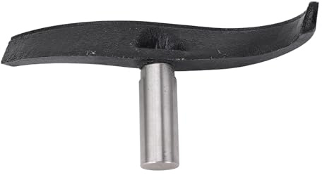 Fafeicy Gebogene Werkzeugauflage aus Legiertem Stahl und Gusseisen, 25 mm / 0,98 Zoll Säulendurchmesser, für 25 mm Holzdrehmaschinen