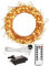 RESNICE 20ft Firecracker Light String 200 LED Warm White Plug-in Indoor Copper Wire LED String Fairy Lights with Remote Control for Christmas Tree, Plants, Bedroom, Garden, Patio, Backyard