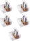 Lot de 5 colliers de serrage double bipolaire, section 2 x 25 mm² 25 mm², 2 pôles, pince de câblage forbox, cloches, en polycarbonate et laiton, pour boîtes de jonction, 500 V 101 A