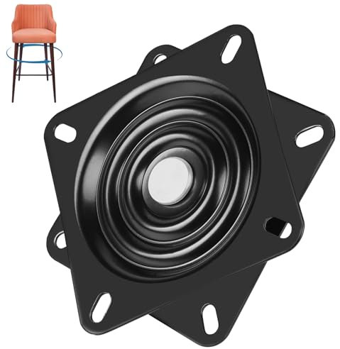 LALAGO Universal Möbel Drehteller, Drehbeschlag 360° Drehteller, Drehbeschlag Schwerlast, Swivel Drehteller, 156 * 156 * 23 mm, 250 kg Tragkraft, Drehlager für Hocker, Tische, Bücherregale (6 inch)