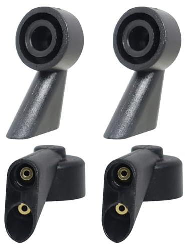 4 Pièces Gicleur lave glace, Glace arrière de Voiture,gicleur lave glace,Compatible avec Audi A1 A3 A4 Q7, Installation Facile, Matériau ABS Durable, Compatible Pare-Brise Avant et Arrière