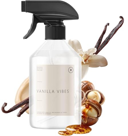 BOHORIA® Raumspray Vanilla Vibes 500 ml – karamellisierte Vanille, Meersalz & Tonkabohne – warm-cremiger Gourmand-Raumduft (500 ml, Vanilla Vibes)