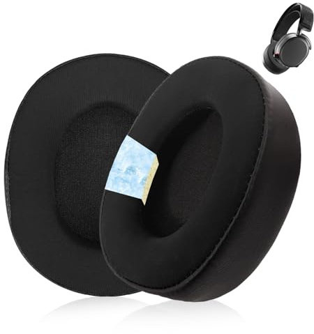 1 Pair of Ear Pads Replacement for SteelSeries Arctis 7/7+/7P/7P+/7X/7X+/9/9X/Pro/Prime Wireless Gaming Headphones（Does not fit with Arctic Nova）, Ice Silk Cloth Headphones Ear Pads (Cooling Gel)