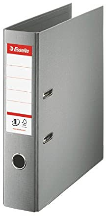 Esselte DIN A4 Ordner, Grau, 72 mm Rückenbreite, Kunststoff, 1er-Pack, 811380