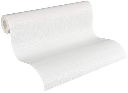 Architects Paper Paintable Non-Woven Wallpaper Pigment Classic Wallpaper 10.05 m x 0.53 m White Made in Germany 927514 9275-14
