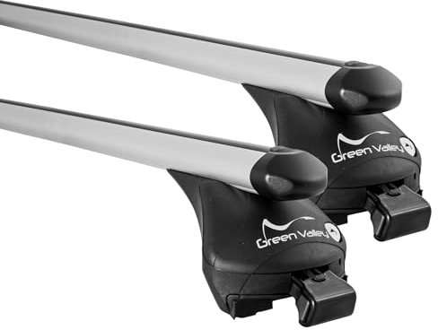 universal Alu Dachträger Quick Relingträger 107cm bis 100kg für aufliegende Dachreling