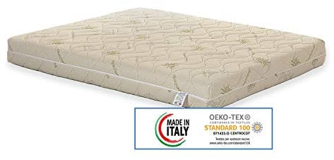 Materasso Lattice 100% Matrimoniale modello NUVOLA misura 160x190 con sette zone di portanza differenziata, rivestimento sfoderabile anallergico antiacaro.