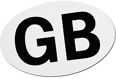 UK Magnetic Car Stickers for Europe, Fully Magnetic for European Roads, Self Adhesive Magnet UK Plate Stickers, Easy to Attach and Remove without Scratching
