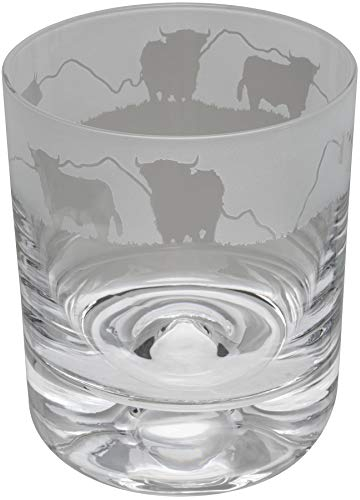 Animo Glass Highland Cattle Whisky Tumbler