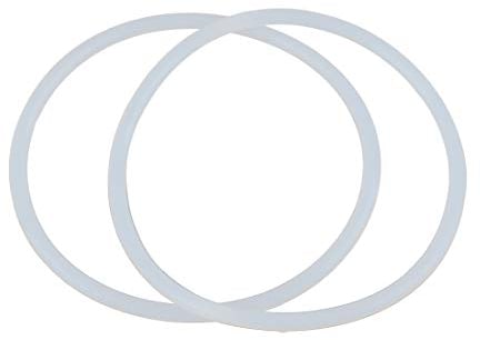 X AUTOHAUX Silicone O-Rings, 85mm OD 77mm ID 4mm Width VMQ Seal Gasket for Compressor Valves Pipe Repair, White, Pack of 2