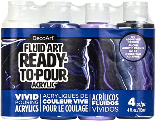 Deco Art Paint Pouring Pack Galactic, Assorted, One Size