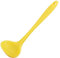 sourcing map Silicone Soup Ladle Spoon 8.5 Inch Heat Resistant to 450°F One Piece Design Restaurant Kitchen Cooking Utensil for Serving Soup Yellow