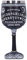 Nemesis Now B5141R0 Verre à spiritueux en résine avec insert en acier inoxydable Noir et blanc 18 cm