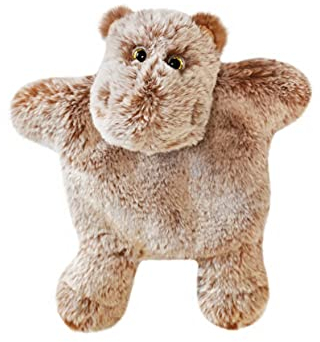 Histoire d'Ours - Doudou Marionnette - Doudou Hippopotame - 25 cm - Marron - Cadeau Naissance - Sweety Mousse Marionnettes - Fidèles Compagnons - HO3086