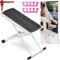 LiDiVi Pedicure Foot Rest, Adjustable Metal Foot Stand, Iron Frame, Salon & Spa Stool, White, Special Feature: Adjustable