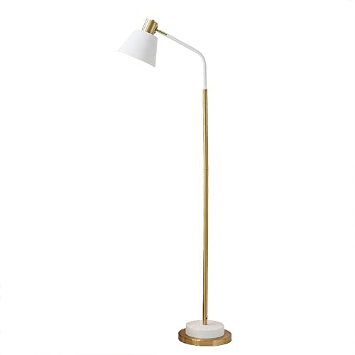 Naiyn Lampadaire Minimaliste Abat-jour En Fer Forgé Standard Lanterne Éclairage Intérieur Interrupteur À Pied Lampes De Table Protection Des Yeux Lampe De Lecture E27 Luminaires Sur Poteau