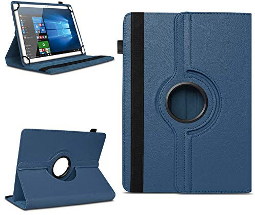 NAmobile Tablet Schutzhülle kompatibel mit Nokia T20 T21 aus Kunstleder Hülle Tasche Standfunktion 360° Drehbar Schutz Cover Universal Case, Farben:Blau
