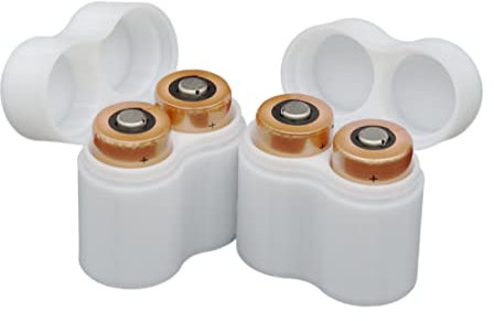 Protect Your Power - Slimline CR123a Battery Case, Soft Durable Material - Pack of 2 (Holds 2 Batteries)