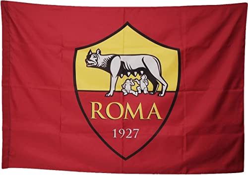 Bandiera ROMA UFFICIALE grande misura cm. 95 x 145 in Poliestere Rossa Magica Lupa BGRM2003RO95X145