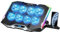 ICE COOREL Gaming Laptop Cooling Pad with 8 Cooling Fans, Laptop Cooler Stand with 6 Height Adjustable, RGB Cooling Pad 15-17.3 Inch for Laptop with Two USB Port + Phone Stand