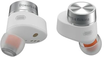 Bowers & Wilkins Pi5 S2 (Modelo año 2023) Auriculares inalámbricos True Wireless con Bluetooth, aptX, cancelación de Ruido Activa (ANC) y micrófonos Integrados//Cloud Grey