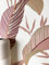 NEWROOM Papier peint Rosé Jungle Intissé - Moderne Rose Or Palmiers Feuilles Tropical