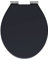 Go Bathrooms Toilet Seat Universal Matt Black Soft Close Easy to Clean Quick Installation Toilet Seat with Comfortable Durable Design Seat Black