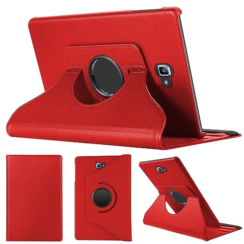 SWEIMEN Étui Rotatif pour Samsung Galaxy Tab A 10.1 2016 (SM-T580/T585) Tablette Housse de Protection avec Réveil Automatique Rotation Coque pour Galaxy Tab A6 10.1