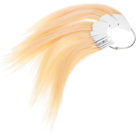 VINTORKY 30piezas Muestras Color Cabello Humano Para Prueba Tintes y Experimentos Mechones Reales Para Análisis y Test De Coloración Segura y Duradera