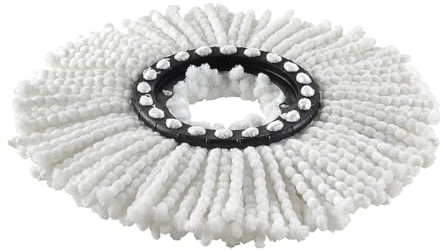 Best House Mop Head Replacement for 360° Rotating Round Spin Magic Mop - Long Lasting Microfibre for Cleaning Floors (Pack of 1)