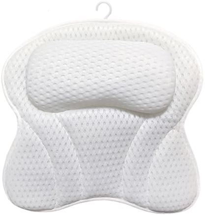 Coussin de Baignoire, Coussin Baignoire, Accessoire Baignoire, Jacuzzi Baignoire, Conception de Filet d'air 4D, Structure Ergonomique, Soutien de La Tête et du Cou