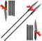 ADORARE 2 Sets Ostern Großer Spartan Speer 152,4 cm Indianer Krieger Kunststoff Speer Requisite Römisches Kostüm Speer Waffe Schwarz, Schwarz, 60 inches
